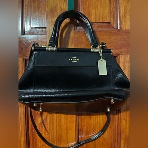 Authentic Coach leather black bag